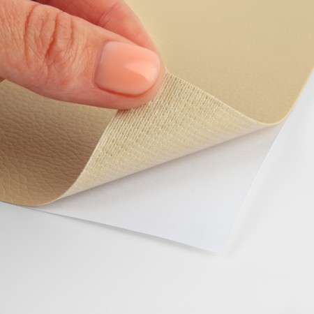 Artificial leather, with an adhesive base, 20 × 30 cm, 0.5 mm, 3 pcs, milk color-3