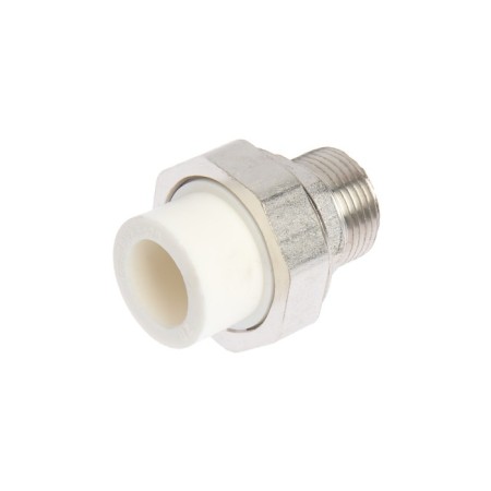 Combined Zein, polypropylene, American, external thread, d = 20 mm x 3/4 "-1
