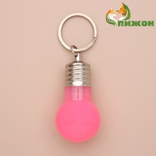 Light beacon on a collar for large and medium dogs, packing 12 pcs, pink