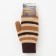 Women's mittens from the Mongol wool "stripes", beige color, size 17-19 (6.5-7.5)