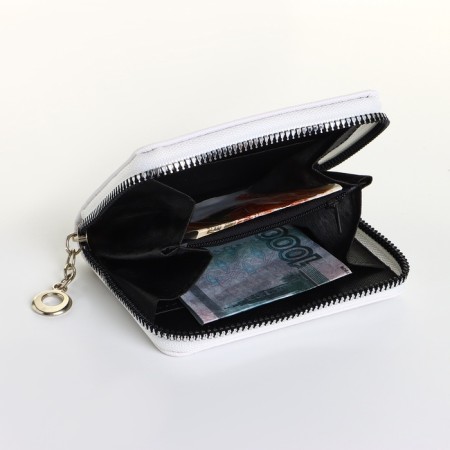 Children's wallet with lightning, white color-4
