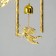 Wind Music Metal "Crescent and Angels" 3 bells 2.5x20x67 cm