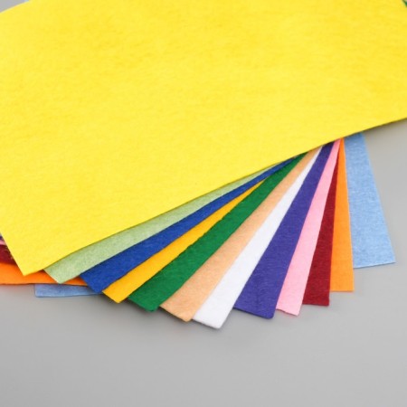 Set of soft felt (12 pcs) Assorted, 1.5 mm, 20x30 cm-1