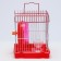 The cage for rodents equipped RT-2Q, 22 x 16 x 20 cm, red