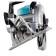 Dawed circular battery makita RS001gz, 40 V, 185 mm, cut 65 mm, without battery/ZU