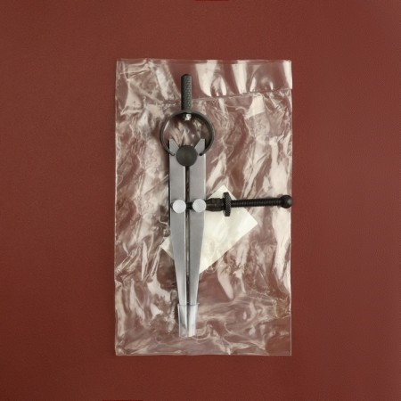 Crunching for the skin, marking, 100 mm, 15 × 8 cm, silver/black color-10