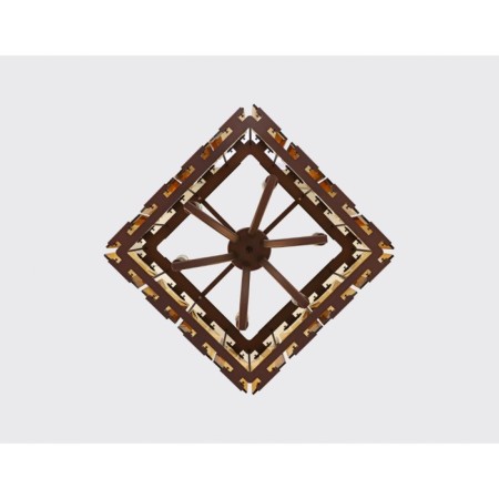 Crystal chandelier with Ambrella Light, Traditional, Tr5150, E14, Coffee color-5
