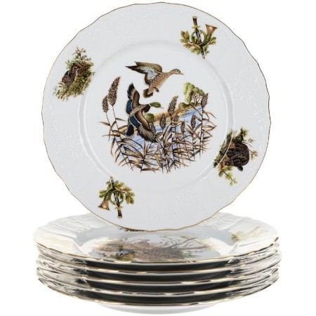 Dining Service 6/25 BERNADOTTE, Decor "Hunting Stories", 25 items-2