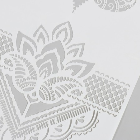 Plastic stencil "Lotus" 21x29.7 cm-2