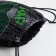 Back for shoes on the lace, black/green color