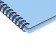 Notebook A5 80 sheets in a cage on a spiral Erichkrause Symbol, with a plastic cover of blue,