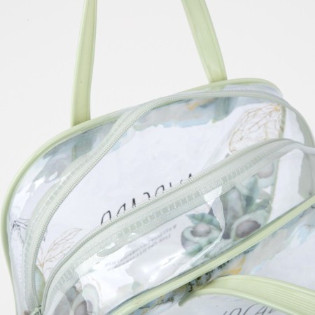 Lightning cosmetic bag, green color-2