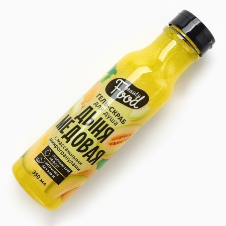 Gel-scrub for shower sugar, 350 ml, melon aroma, Beauty Food-2