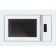 Microwave oven Hiberg VM 8505 W, built -in, 900 watts, 25 l, white color