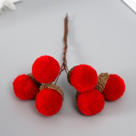 Flowers for decorating "Clatine" red 1 bouquet = 6 branches d = 2 cm 11 cm-2