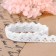 Knitted lace, 14 mm × 15 ± 1 m, fluid-white color