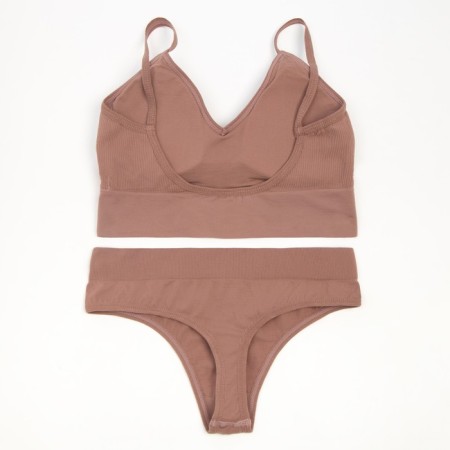 Female set (top, panties) Coffee color, size 42-44-6
