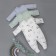 Kinderlitto Slavic Combine Slip “Soft Cotton”, on a zipper, height 62-68 cm, 3 pcs