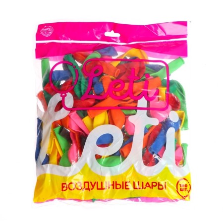 Latex ball 5 ", pastel, set of 100 pcs., Water bombs, Mix color-1