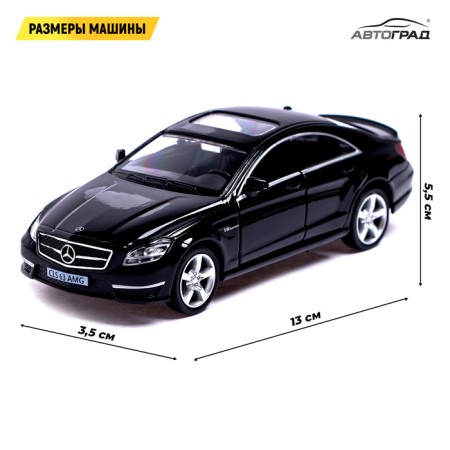 Metal Mercedes-Benz CLS63 AMG, 1:32, doors, inertia, black color open-1