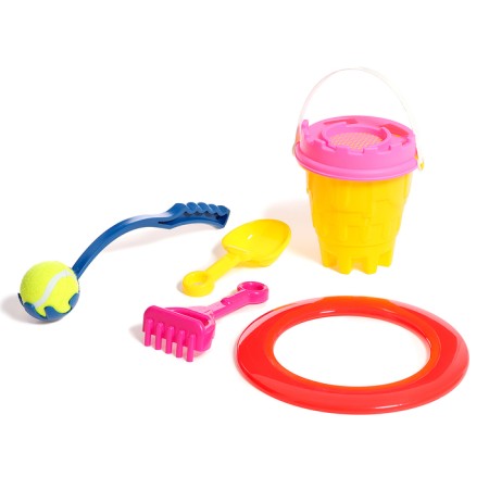 Summer Summer No. 2 “Donut”: bucket, sieve, scoop, rake, thrower with the ball, ring, mix-9
