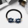 Hair gum "Crystal" blue stones