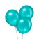 Latex ball 12 ", metal, set 100 pcs., Green color