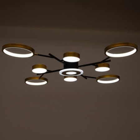 Luer with PDU 2300/9GD LED 190W 3000-6000k gold 85x85x9 cm Bayerlux-3