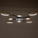 Luer with PDU 2300/9GD LED 190W 3000-6000k gold 85x85x9 cm Bayerlux