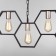 ARNIA chandelier, 5x60W E27, black color, gold