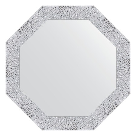 Mirror in the baguette frame, white minting 70 mm, 63x63 cm