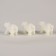 Miniature Puppet "White Bear", set of 3 pcs., Size 1 pc. - 4 × 2 × 3 cm