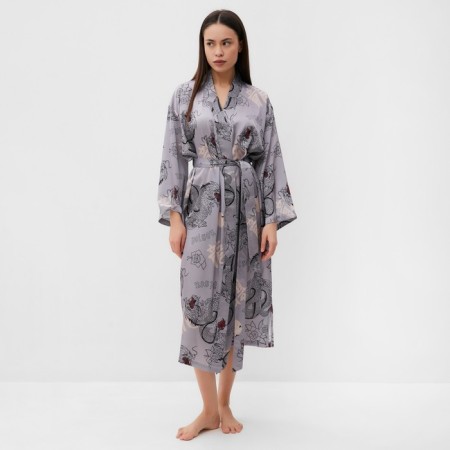 Халат домашний KAFTAN "Дракон", размер 44-46, серый-5