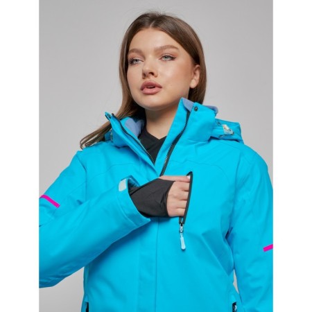 Ski suit female, size 50, blue color-10