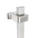 Shower set Zein S1001, square, stand, holder, stainless steel, satin
