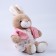 Soft toy "Little Friend", bunny in a dress and a pink blouse
