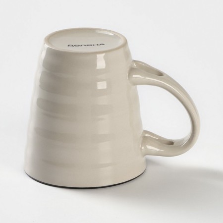 Ceramic mug with a spoonful of the share "Noel", 280 ml, beige color-3