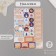 New Year stickers for gifts "New Year's animals" 21x29.7 cm