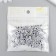 Beads for creativity plastic "Smiley on a cube" White set 20 grams 0.6x0.6 cm