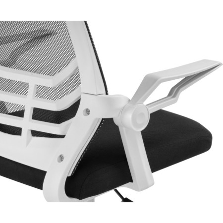 Computer chair Arrow fabric, white/black 62x62x96 cm-8