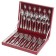 Set of dining room "Sonata" ("imperial"), 30 items, thickness 2 mm, decorative box, silver color