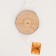 Wooden decor "Sawdal of a tree" Size: from 13 to14 cm