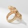 Ring metal "Flower" rose, color gold, size 16