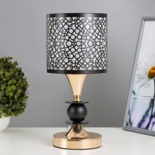 Milan table lamp E27 40W Black-Zoloto 14.8x14.8x31.5 cm