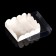White cookie box, 9 x 9 x3 cm