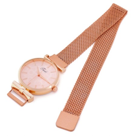 Women's watch, D-3.2 cm, magnetic bracelet, beige-2