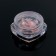 Decorative elements for the decor "heart", voluminous, with sparkles, translucent/pink color