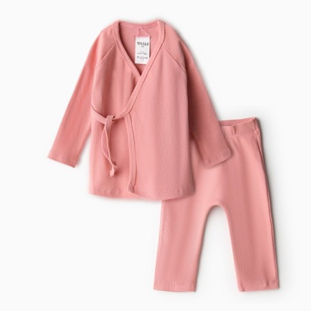 Kit for children (jacket and pants) minku, dusty pink color, height 110 cm