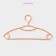 Shoulders - hangers for clothes with a lock on a hook, 39.5 × 20 cm, 5 pcs, color orange color