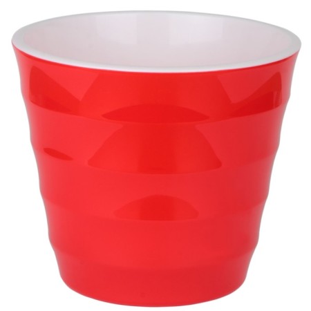 Plastic pot Live-In-Green with the Laura tab, D = 17 cm, 2.3 l, red color